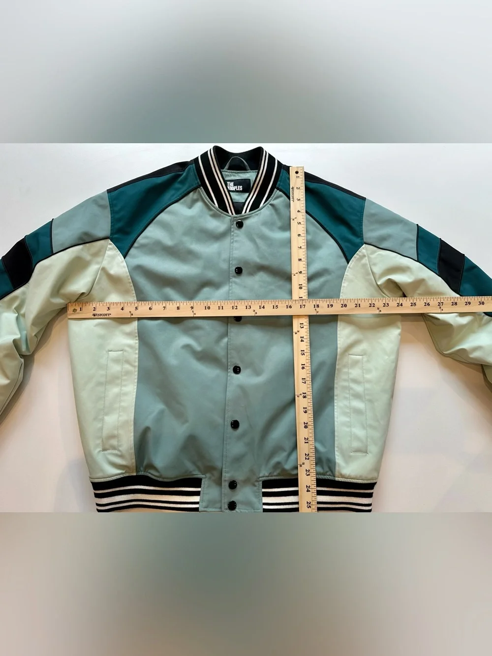 The Kooples Color Block Quilted Bomber Jacket Size L